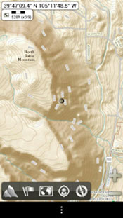 USGS National Map data as viewed in Alpine Quest