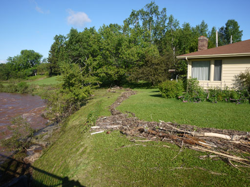 Debris from Knife River June 21, 2012